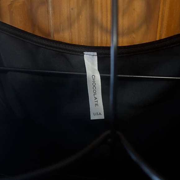 Chocolate Black Puff Sleeve Blouse - Picture 4 of 5